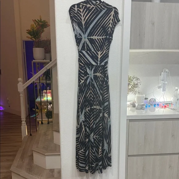 Maeve Black and Cream Patterned Maxi Dress - Picture 6 of 6